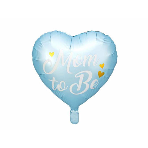 Picture of FOIL BALLOON HEART MUM TO BE BLUE 18 INCH